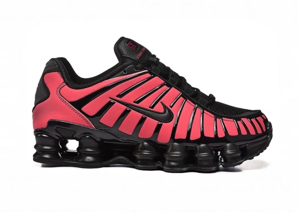 NIKE SHOX TL BLACK AND RED THERMOACTIVE