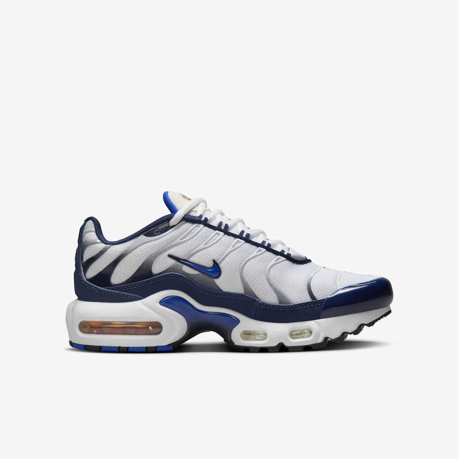 Nike Air Max Plus (TN) WHITE AND NAVY BLUE