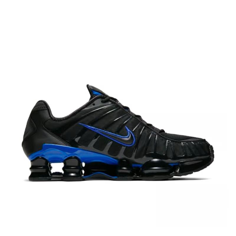 NIKE SHOX TL BLACK AND BLUE