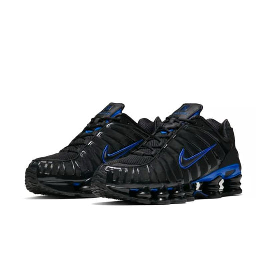 NIKE SHOX TL BLACK AND BLUE