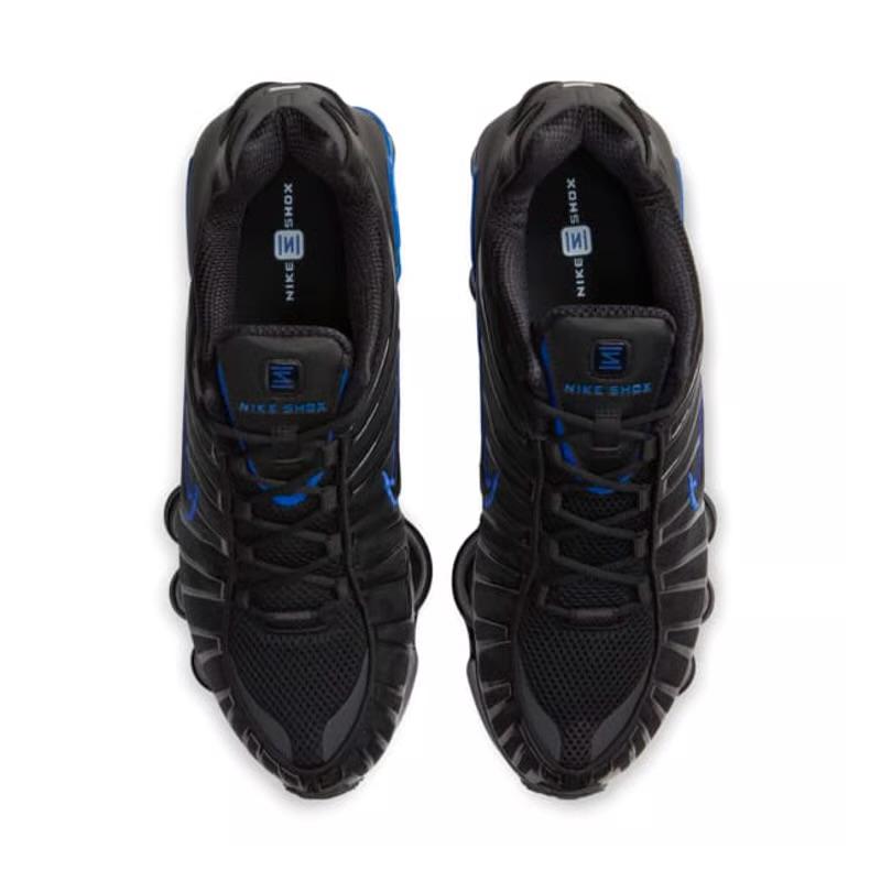 NIKE SHOX TL BLACK AND BLUE