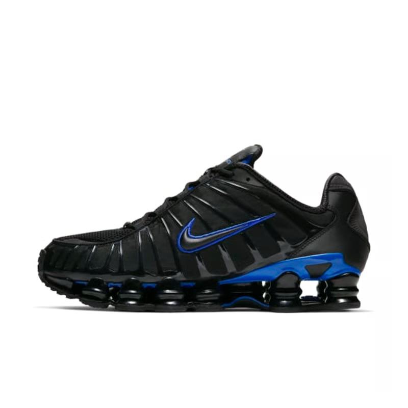 NIKE SHOX TL BLACK AND BLUE