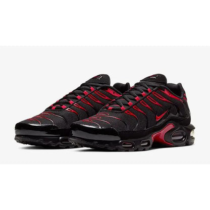 NIKE TN BLACK AND RED